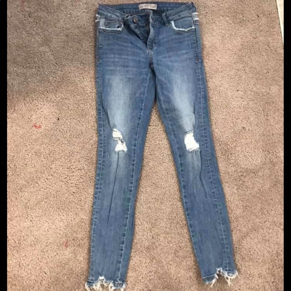 Zara distressed jeans
